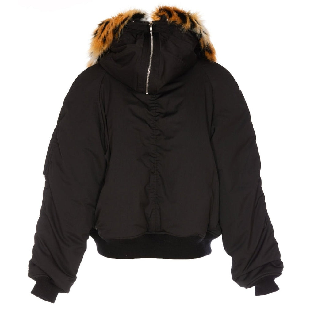 Kenzo Plain Black Bomber Jacket M