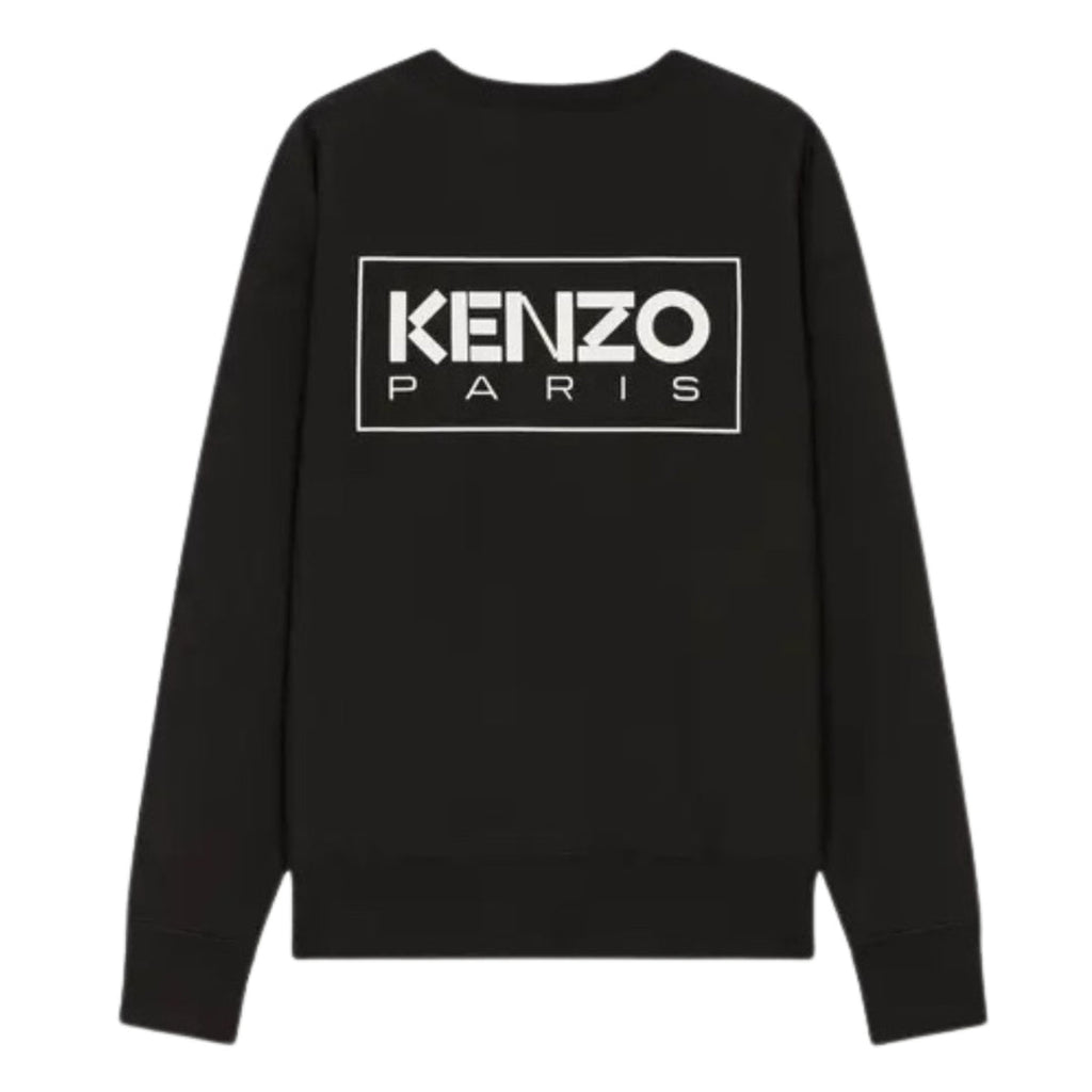 Kenzo Paris Outlined Logo Black Sweatshirt S