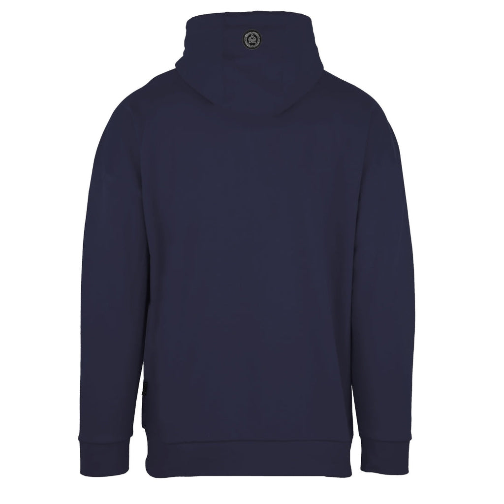 Plein Sport Large Stamp Logo Navy Blue Hoodie S