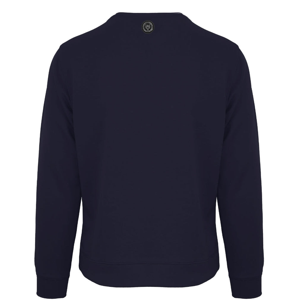 Plein Sport Large Signature Logo Navy Blue Sweatshirt S