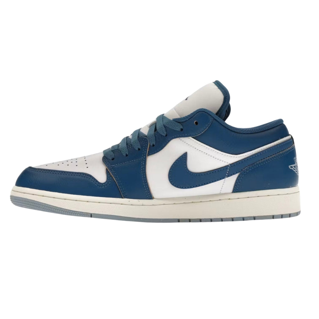NIKE FN5214 141 Air Jordan 1 Low SE WHITE/BLUE TRAINER MENS UK 8