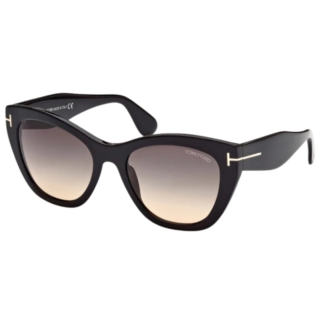 Tom Ford Gradient Smoke Lens Black Sunglasses One Size