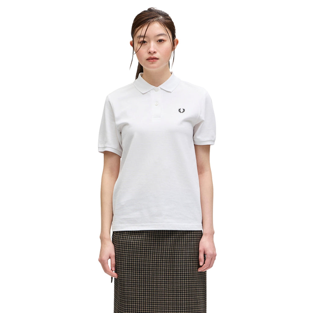Fred Perry G6000 200 White Polo Shirt Womens XS
