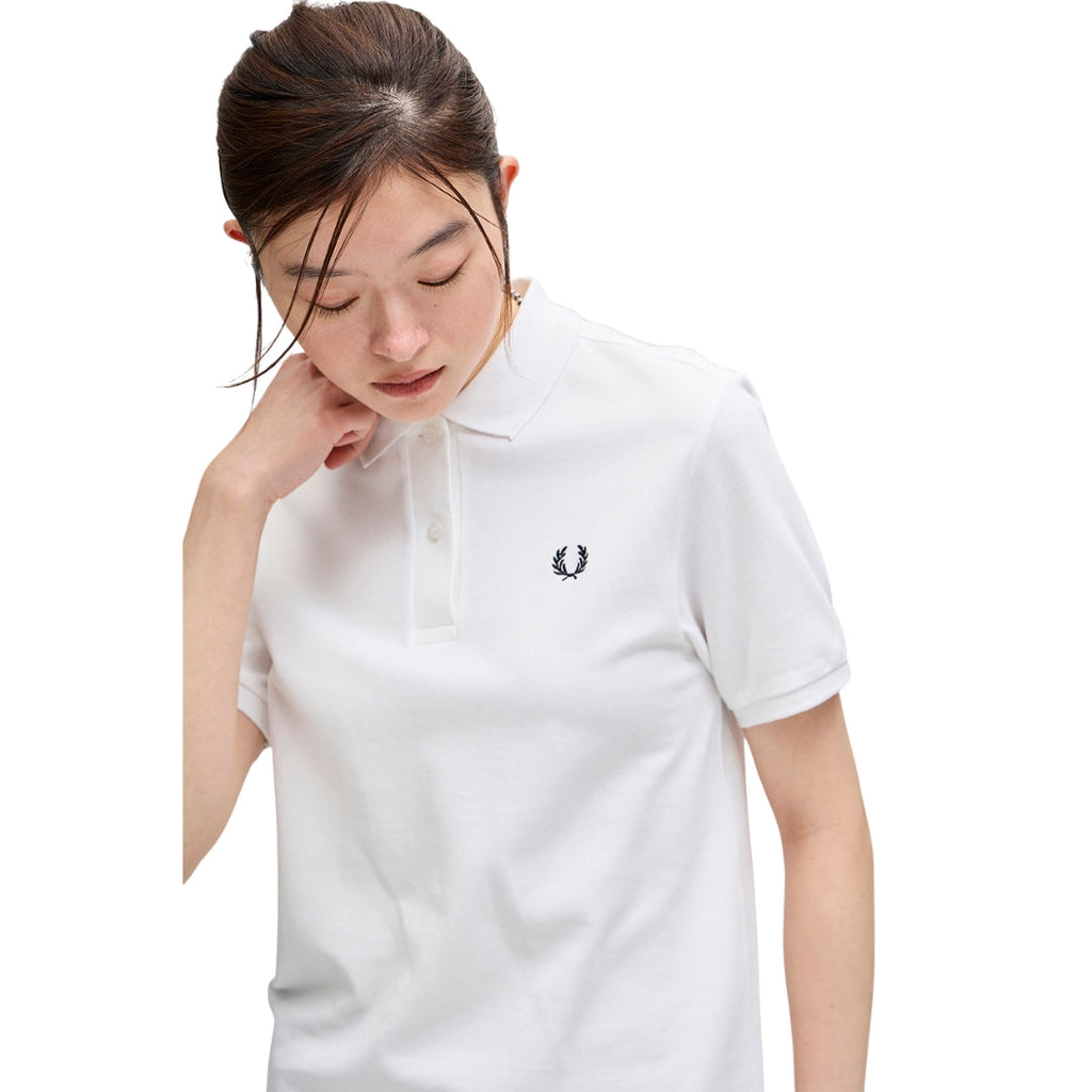 Fred Perry G6000 200 White Polo Shirt Womens XS