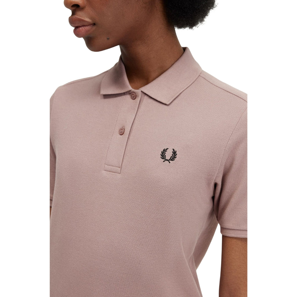 Fred Perry G6000 S52 Dark Pink Polo Shirt Womens XS