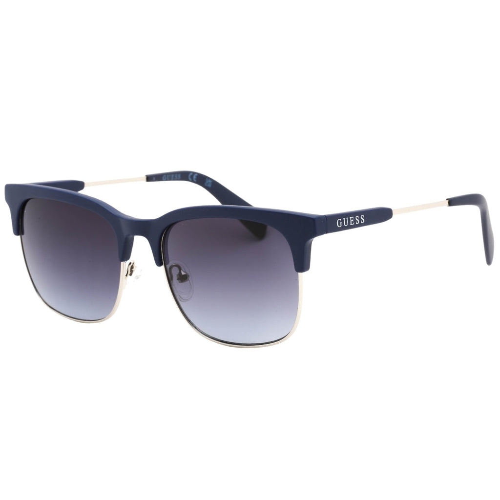 Guess Gradient Blue Lens Matte Blue Sunglasses One Size