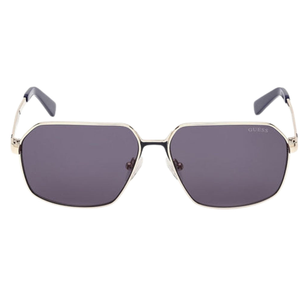 Guess Blue Lens Gold Sunglasses One Size