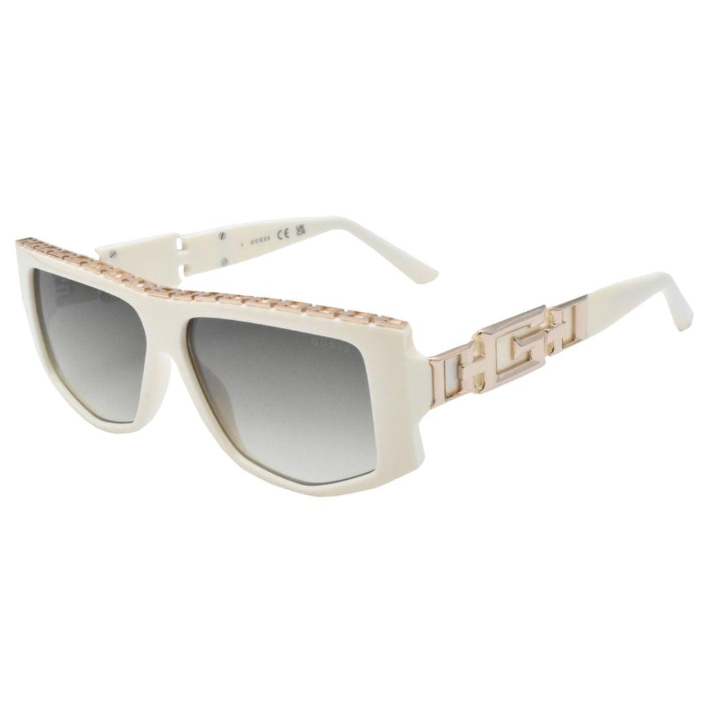 Guess Chain Design White Sunglasses One Size