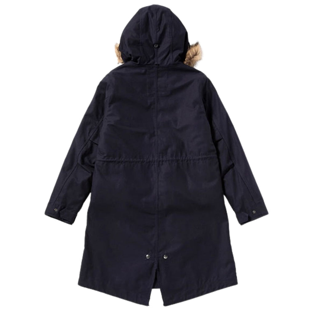 Fred Perry Hooded Zip-In Liner Parka 2 In 1 Navy Blue Jacket S