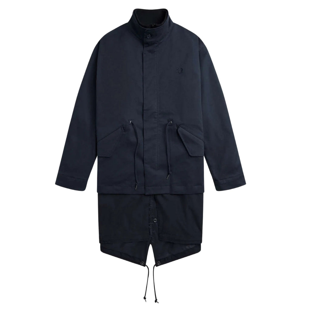 Fred Perry Double Layered Shaded Navy Blue Jacket XS