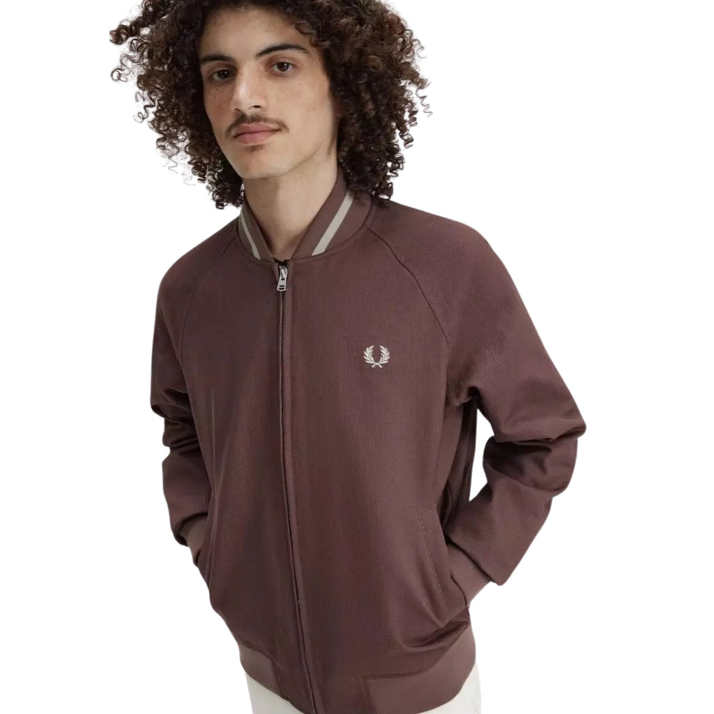 Fred Perry J7834 U53 Carrington Brick Tennis Bomber Mens S