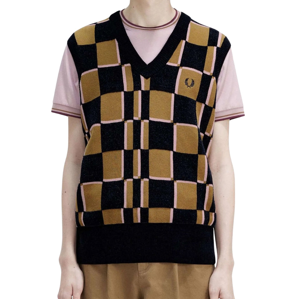 Fred Perry K6513 R83 Shaded Stone Tank  Mens XS