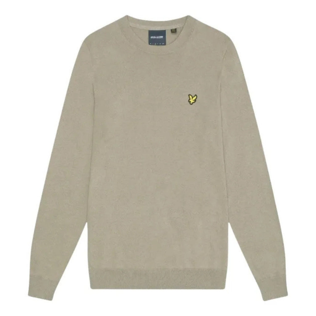 Lyle & Scott Crew Neck Sage Uniform Brown Pull Over Jumper S