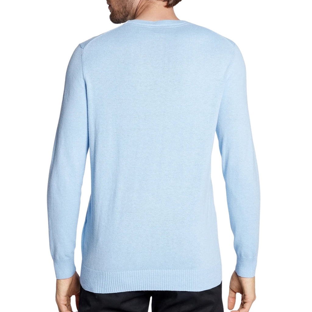 Lyle & Scott Cotton Merino Crew Neck Jumper Light Blue Sweater XS