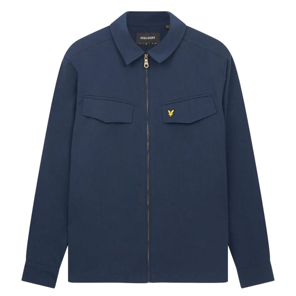 Lyle & Scott Nylon Pocket Navy Blue Overshirt Jacket XS