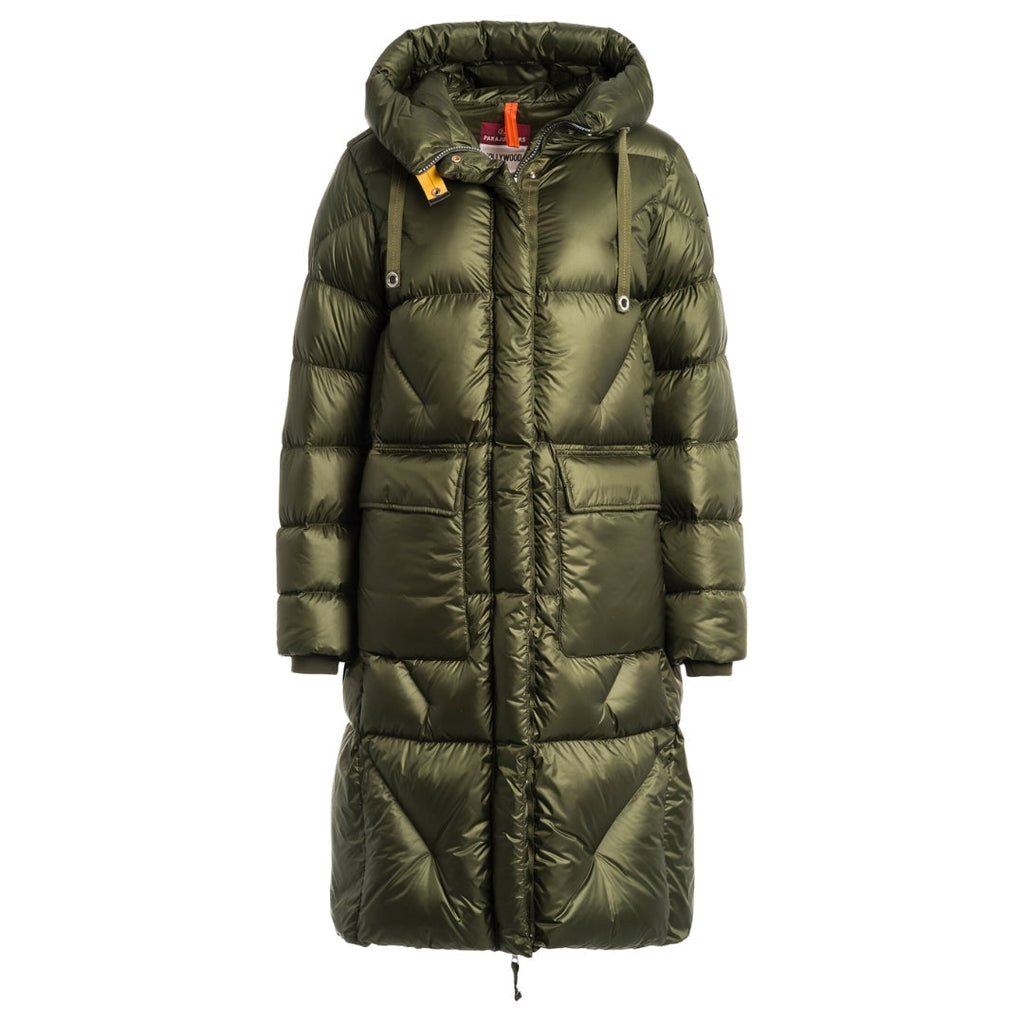 Parajumpers Leonie Rosemary Green Long Down Jacket S