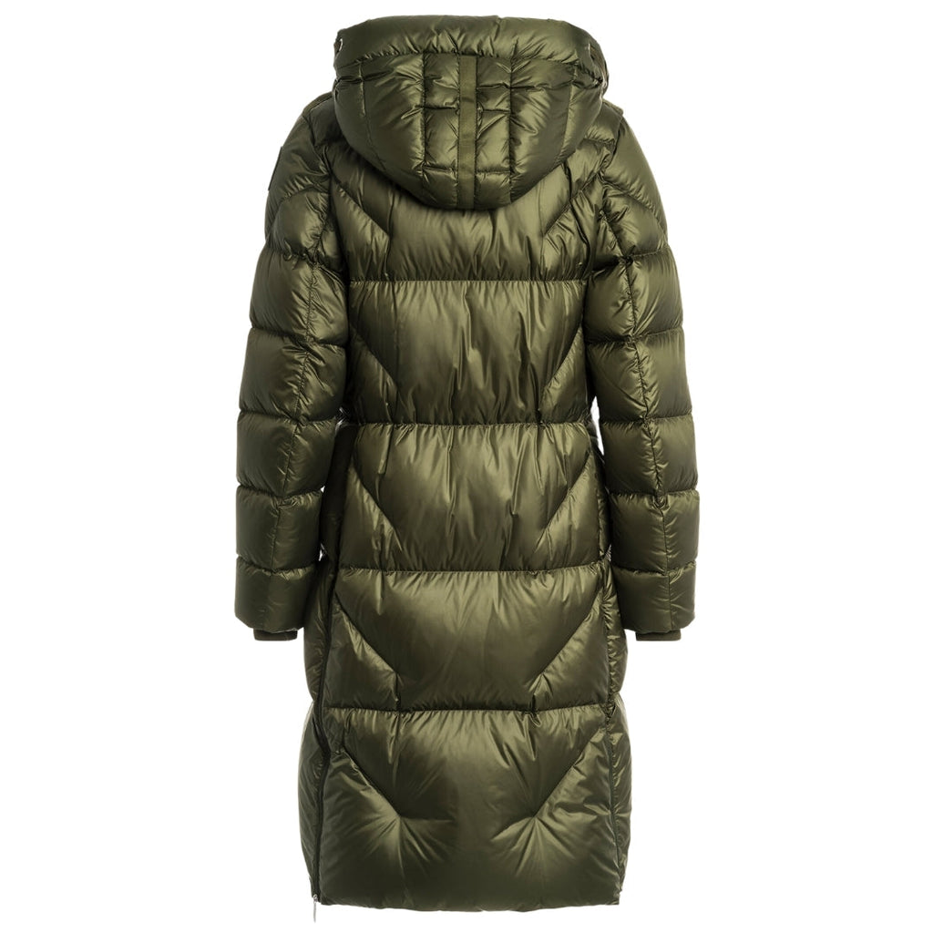 Parajumpers Leonie Rosemary Green Long Down Jacket S