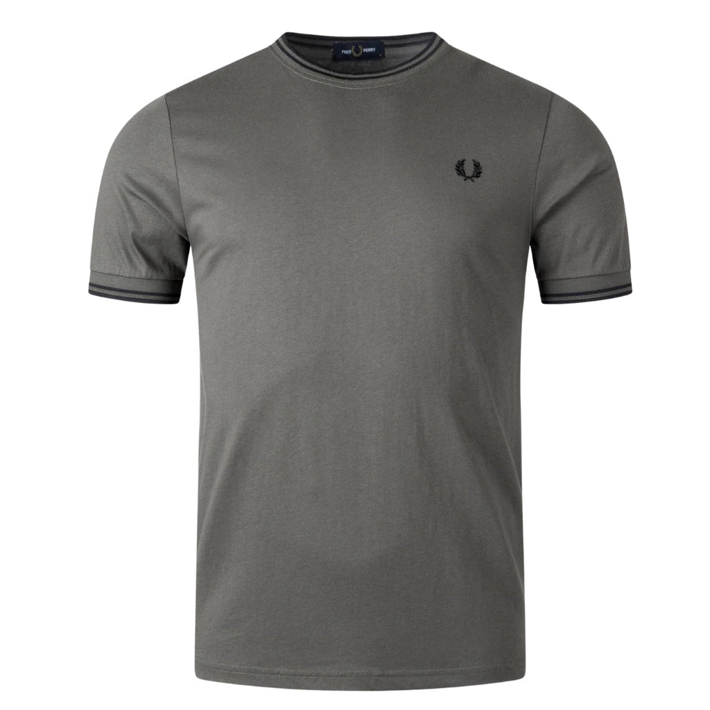 Fred Perry M1588 638 Field Green  T-shirt Mens XS