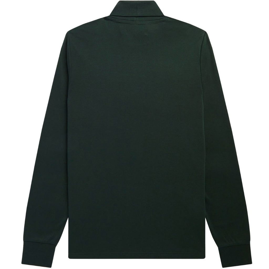 Fred Perry Night Green Roll Neck Long Sleeve T-Shirt S