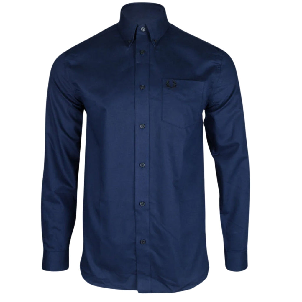 FRED PERRY FRED PERRY M2697 608 NAVY FRED PERRY M2697 OXFORD SHIRT MENS M
