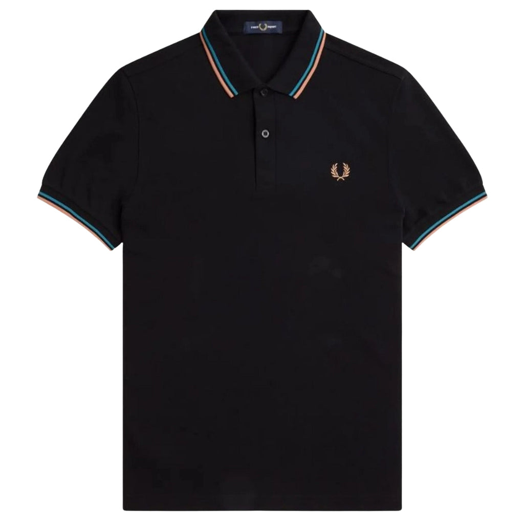 Fred Perry M3600 T45 Black Polo Shirt Mens XS