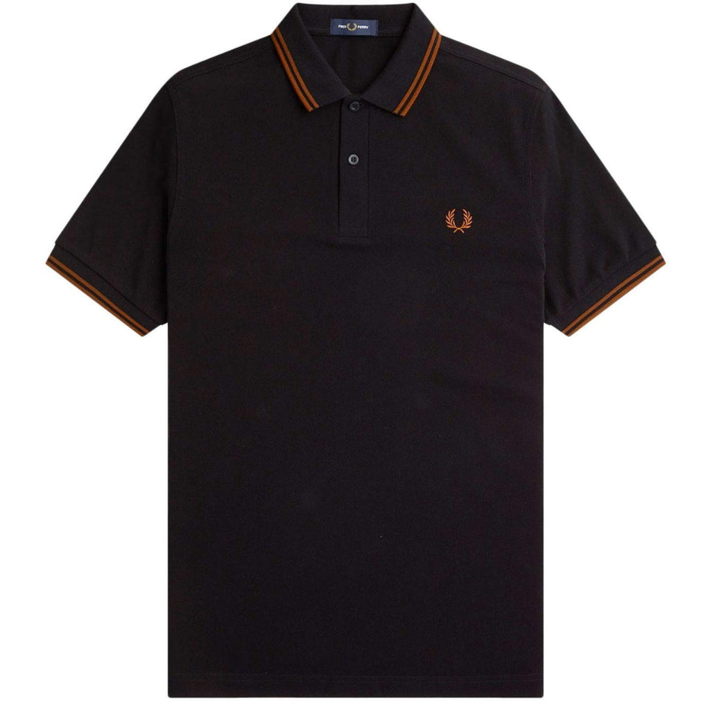 Fred Perry M3600 U35 Black Polo Shirt Mens XS