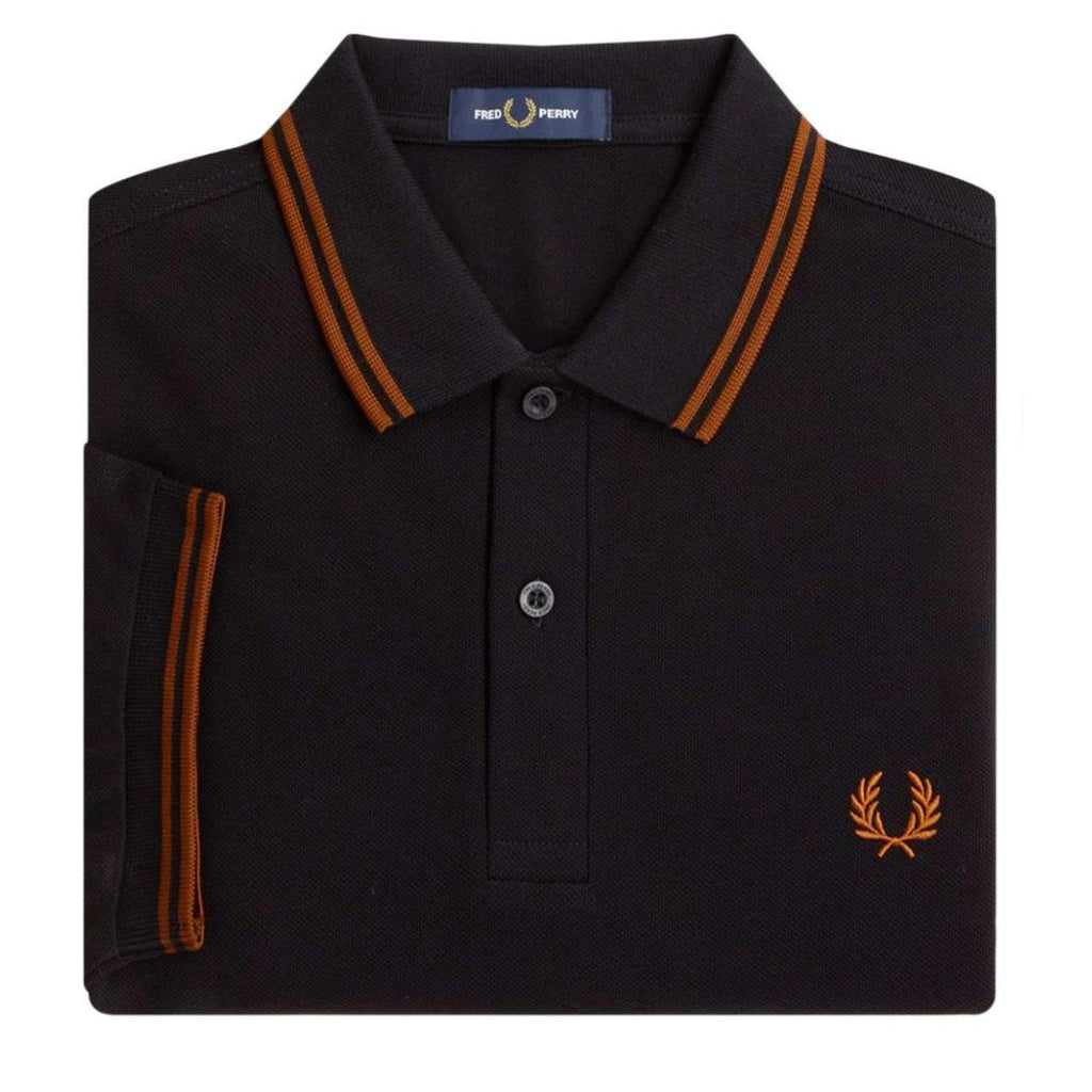 Fred Perry M3600 U35 Black Polo Shirt Mens XS
