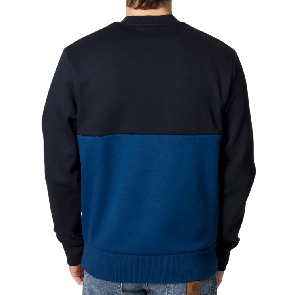 Fred Perry Colour Block Cobalt Blue Sweatshirt XS