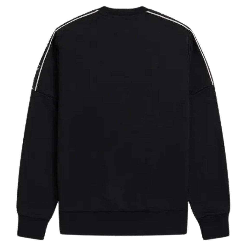 Fred Perry Taped Sleeve Black Sweatshirt S