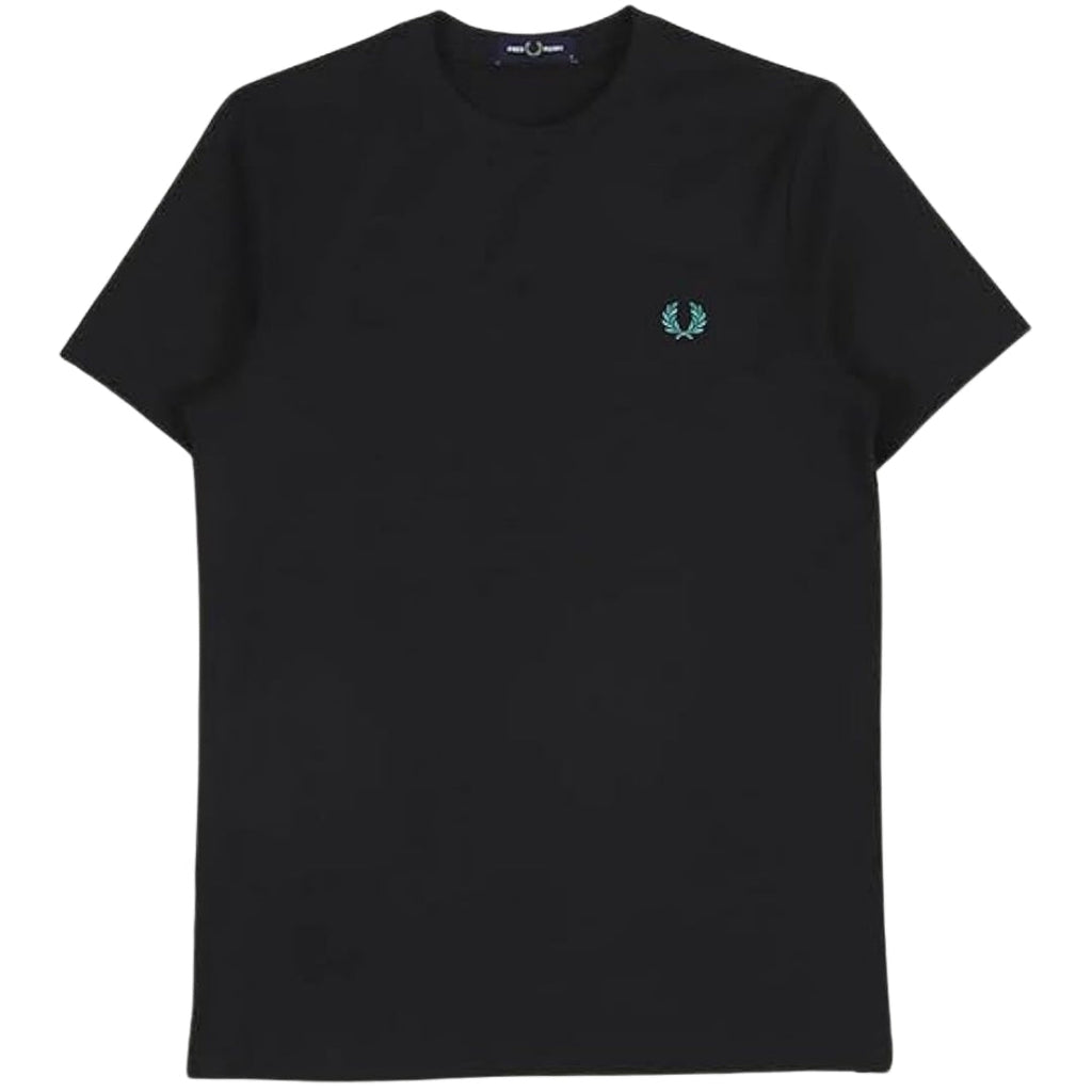 Fred Perry Rave Light Back Logo On Back Black T-Shirt S