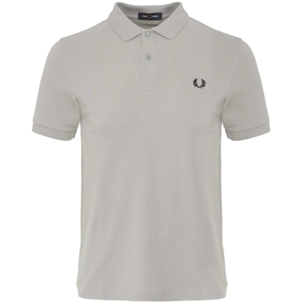 Fred Perry Plain Concrete Grey Polo Shirt S