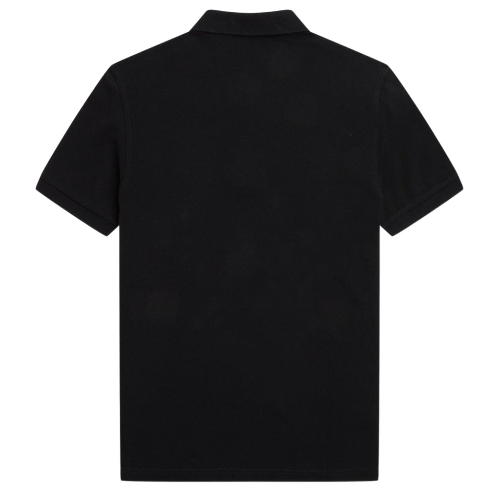 Fred Perry Plain Black Polo Shirt XS