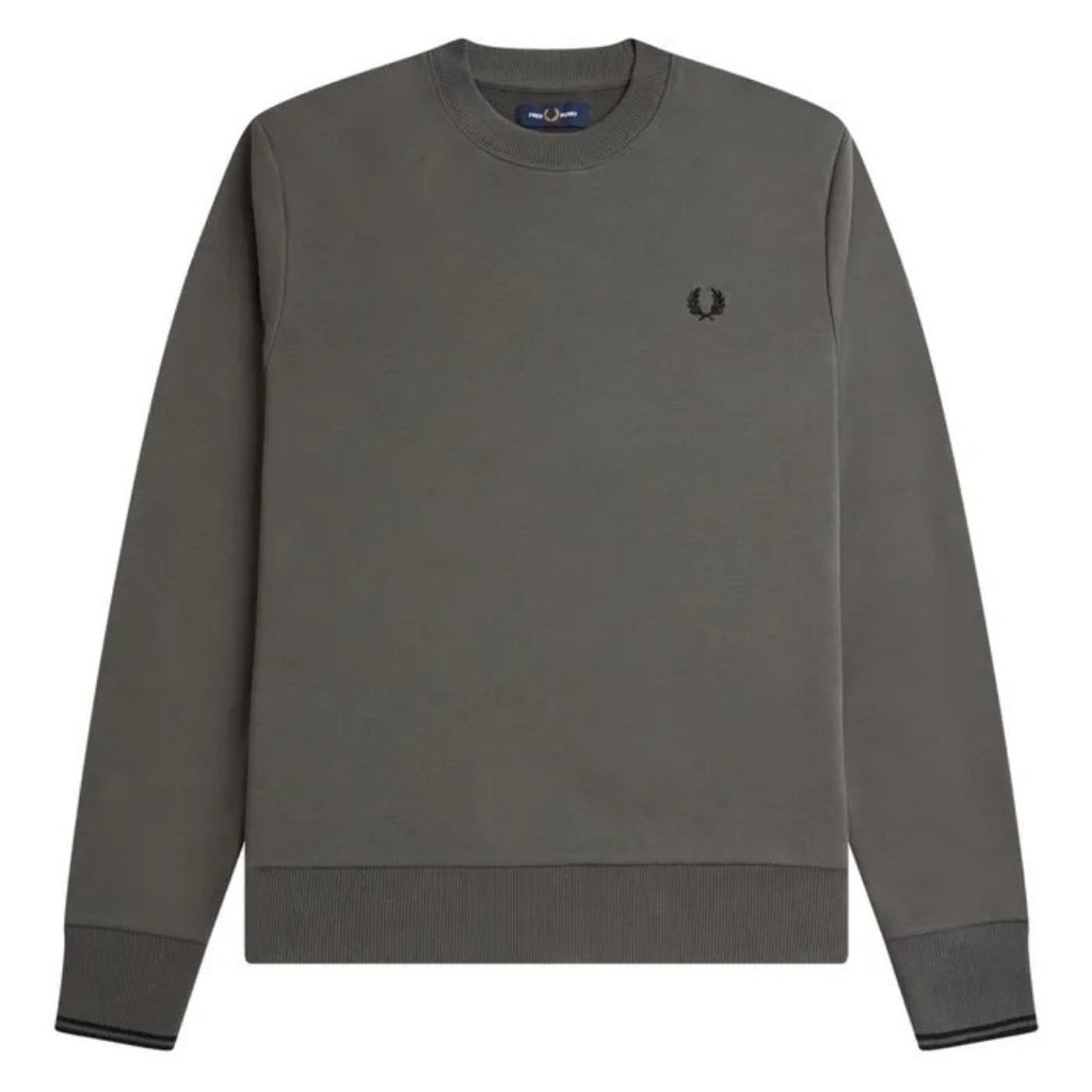 Fred Perry Crew Neck Gunmetal Grey Sweatshirt XS