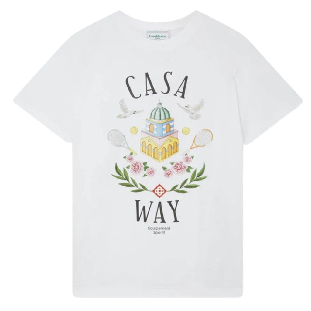 Casablanca Casa Way Design White T-Shirt S