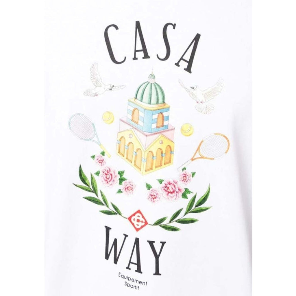 Casablanca Casa Way Design White T-Shirt S