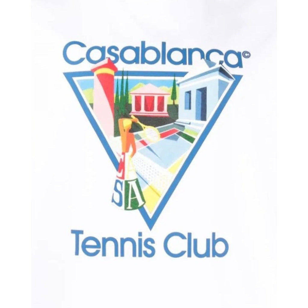 Casablanca Le Joueuse Tennis Club Design White T-Shirt L