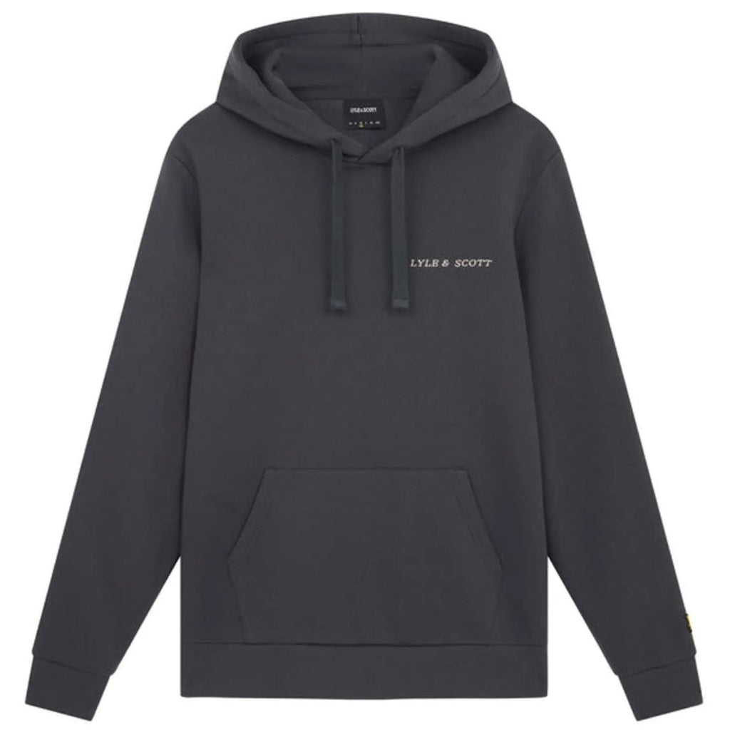 Lyle & Scott Embroidered Gunmetal Grey Hoodie M