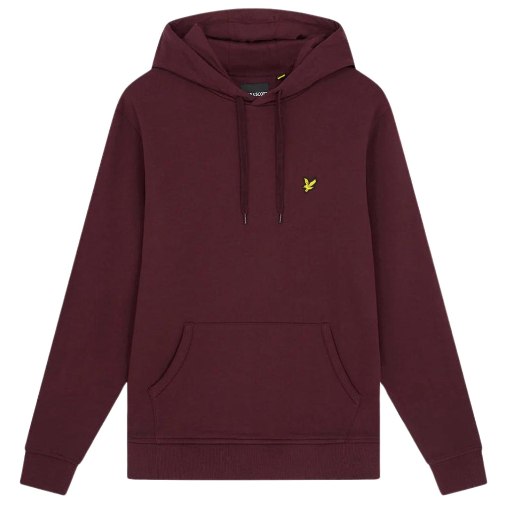 Lyle & Scott Plain Rich Burgundy Hoodie