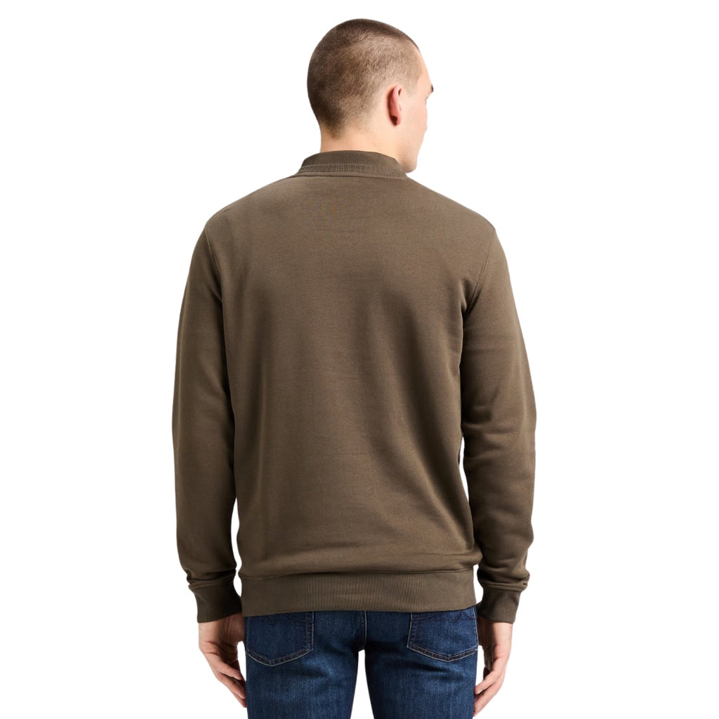 Lyle & Scott Tonal Eagle Form Green Crewneck Jumper S