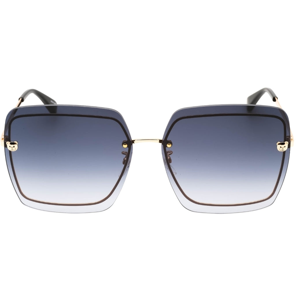 Moschino Dark Grey SF Lens Teddy Detail Gold Sunglasses One Size