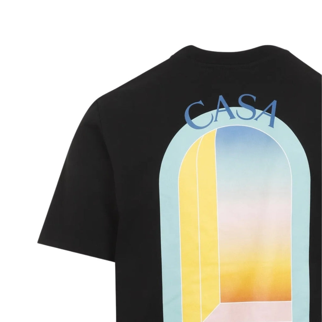 Casablanca L'Arche Colore Design Black T-Shirt S