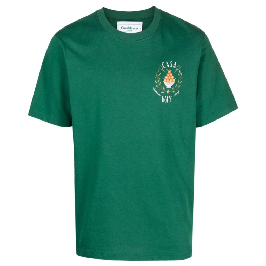 Casablanca Casa Way Design Green T-Shirt S