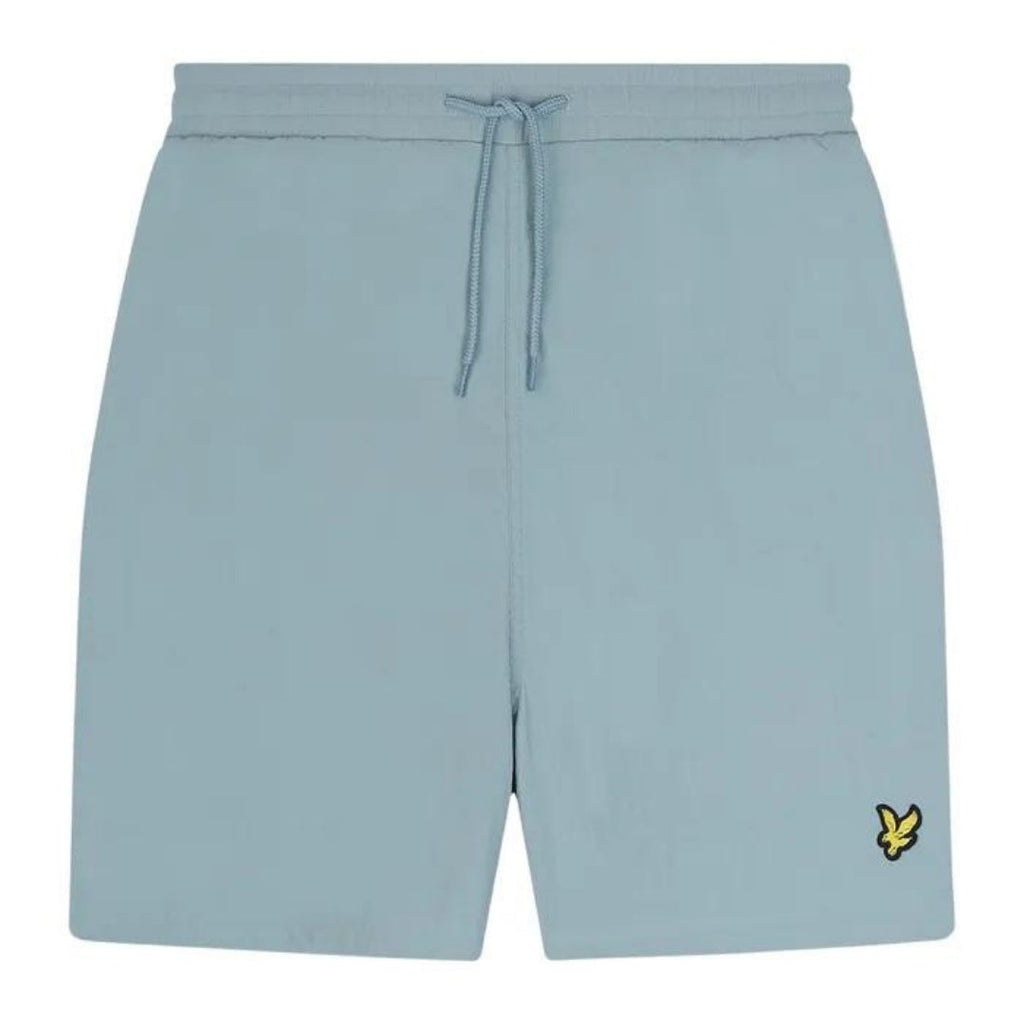 Lyle & Scott Branded Logo Slate Blue Swim Shorts M