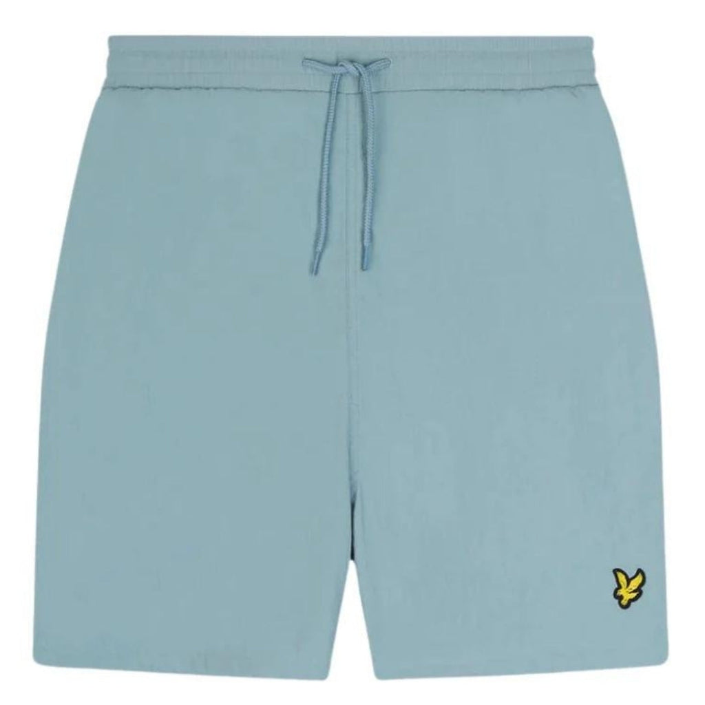 Lyle & Scott Branded Logo Light Blue Swim Shorts