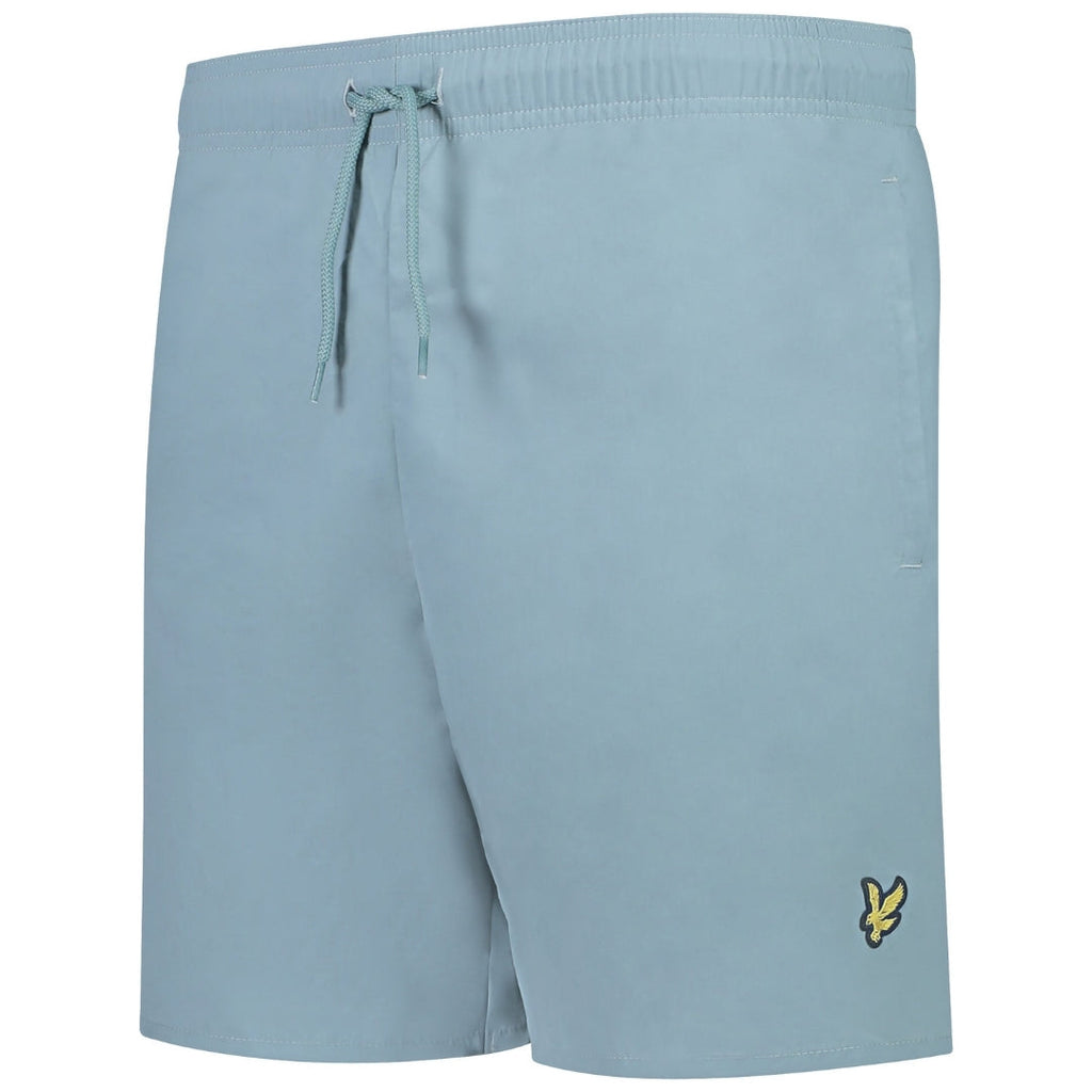 Lyle & Scott Branded Logo Light Blue Swim Shorts M