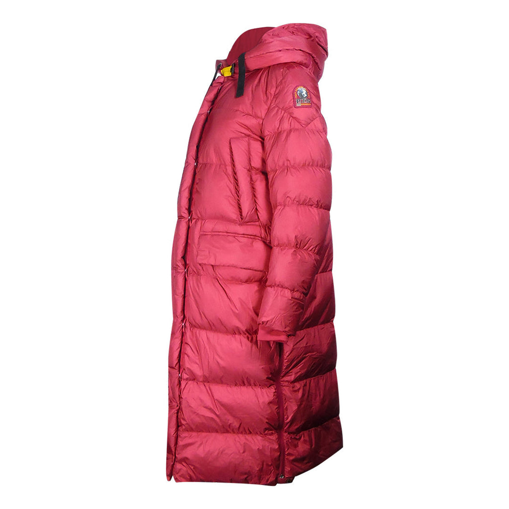 Parajumpers Mummy Red Long Hooded Down Jacket S