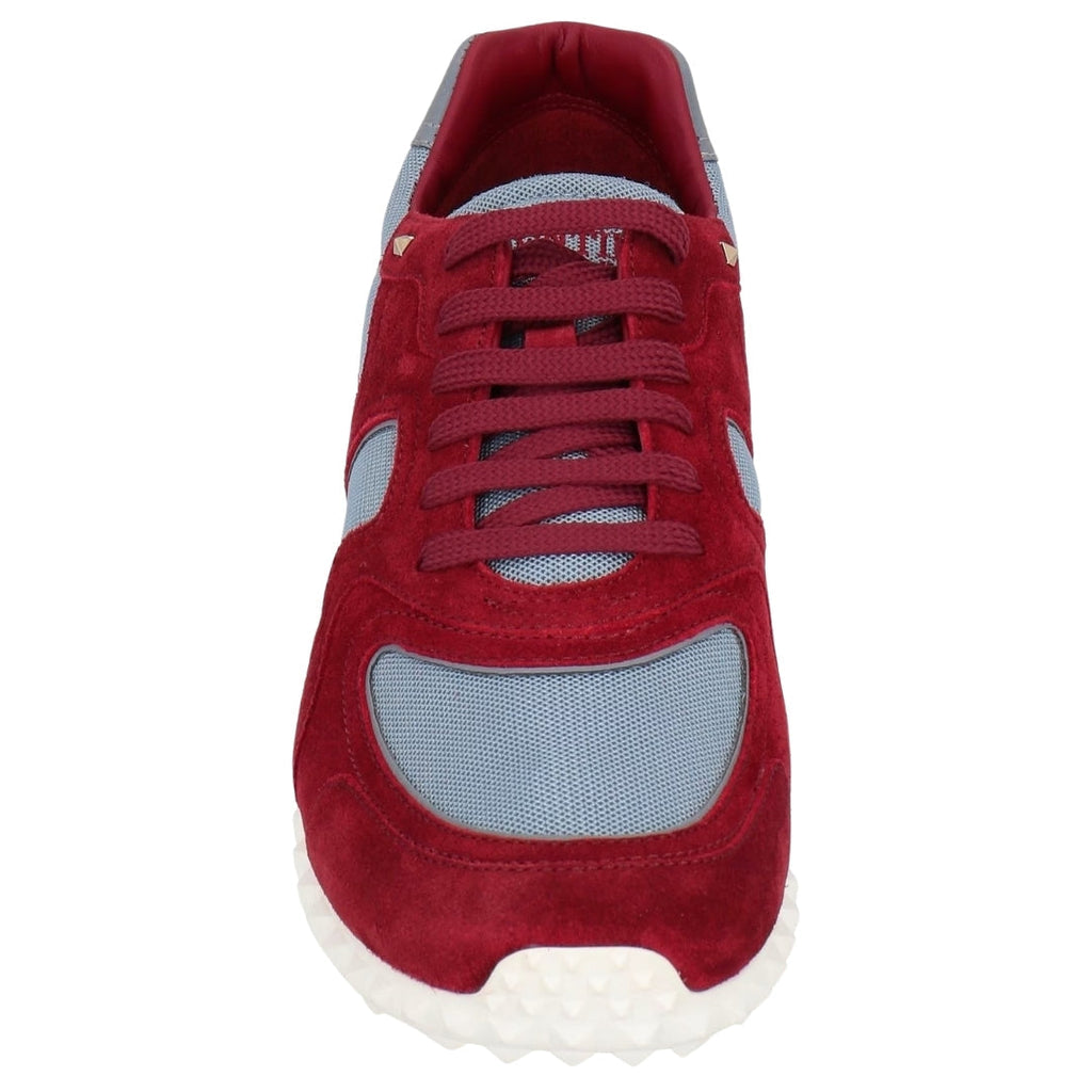 VALENTINO NY0S0A40  39P BURGANDY/BLUE TRAINERS Mens UK 7
