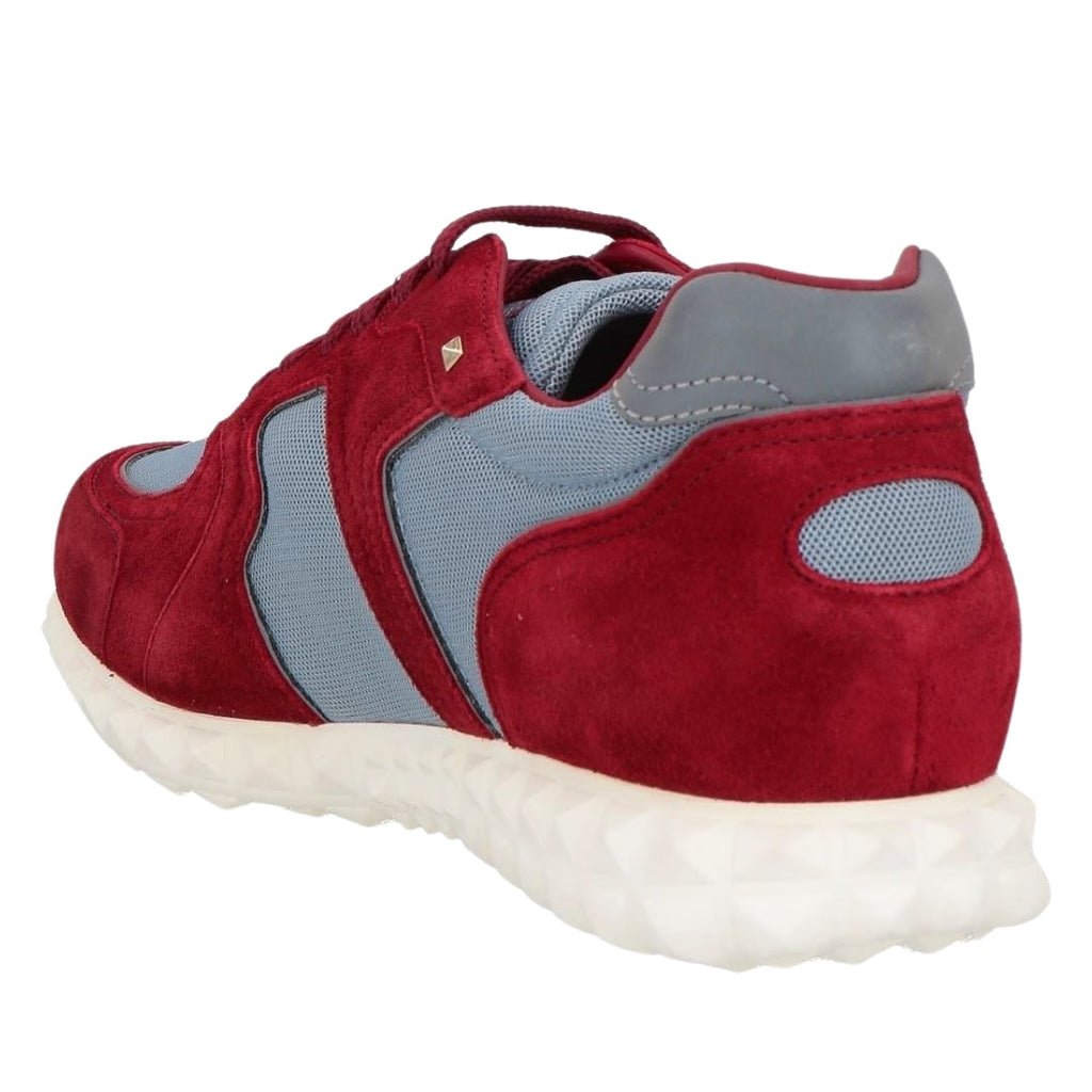 VALENTINO NY0S0A40  39P BURGANDY/BLUE TRAINERS Mens UK 7