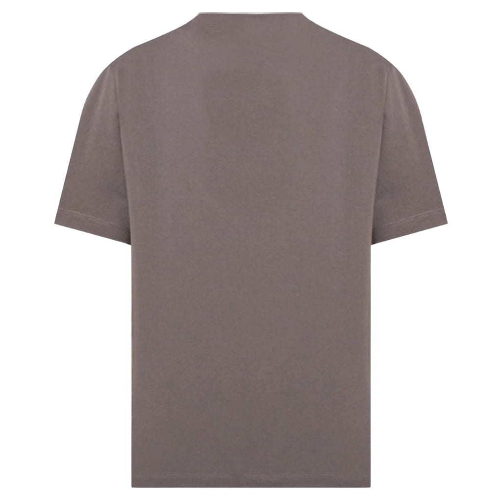 Off-White Paint Mirror Logo Slim Fit Grey T-Shirt XS