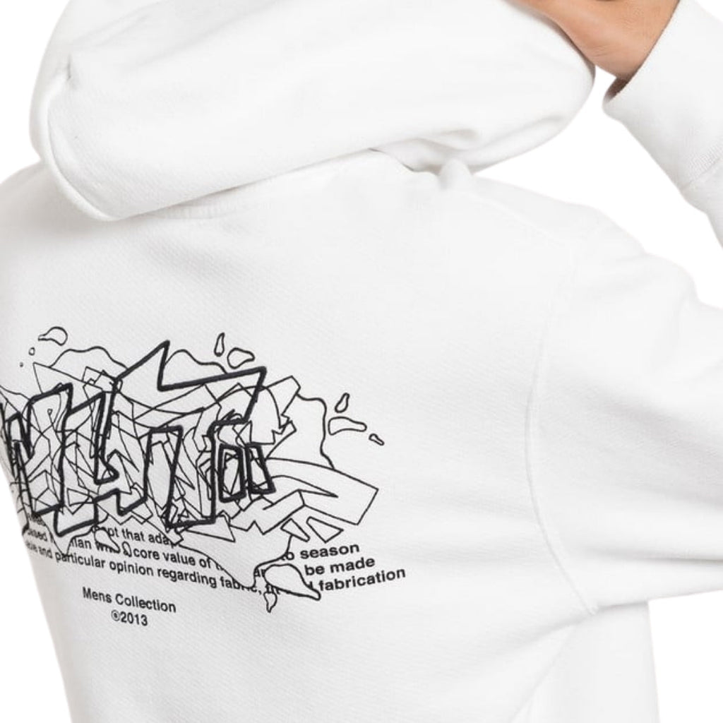 Off-White Graffiti Layerz Slim Hoodie White XS